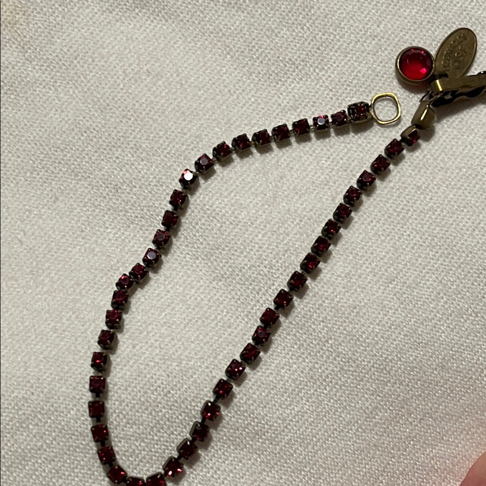 Elegant Red Beaded Bracelet